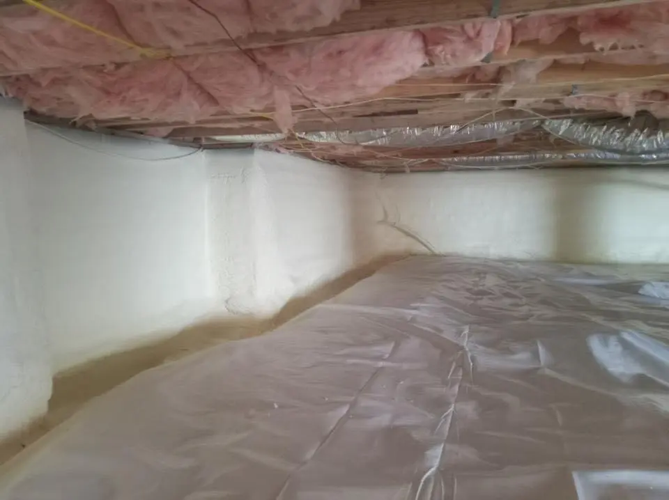 Crawl space encapsulation with closed-cell spray foam for Metal Roof Coating in Sheridan